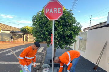 PREFEITURA DE BANDEIRANTES INICIA INSTALAÇÃO DE PLACAS DE SINALIZAÇÃO EM CONVÊNIO COM O DETRAN