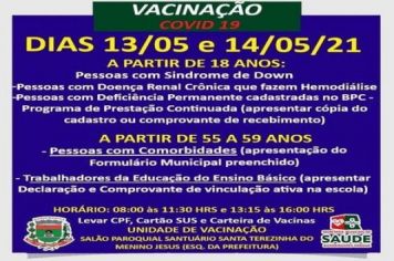 Vacinação COMORBIDADES!