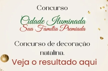 GANHADORES DO CONCURSO CIDADE ILUMINADA