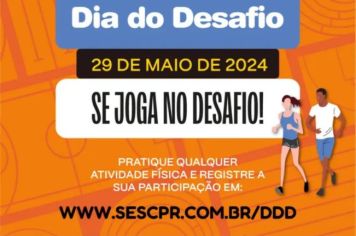 MUNICÍPIO ADERE AO DIA DO DESAFIO PARA MELHORA DA SAÚDE ATRAVÉS DE EXERCÍCIOS E MOVIMENTO.