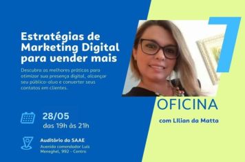 PREFEITURA DE BANDEIRANTES ATRAVÉS DA SECRETARIA DE DESENVOLVIMENTO ECONOMICO PROMOVERÁ OFICINA DE MARKETING DIGITAL PARA VENDER MAIS