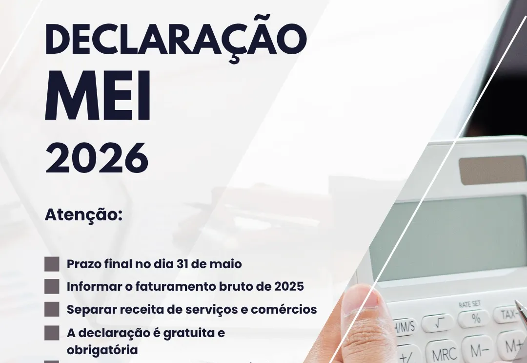 PRAZO PARA DECLARAÇÃO ANUAL DO MEI ENCERRA EM MAIO