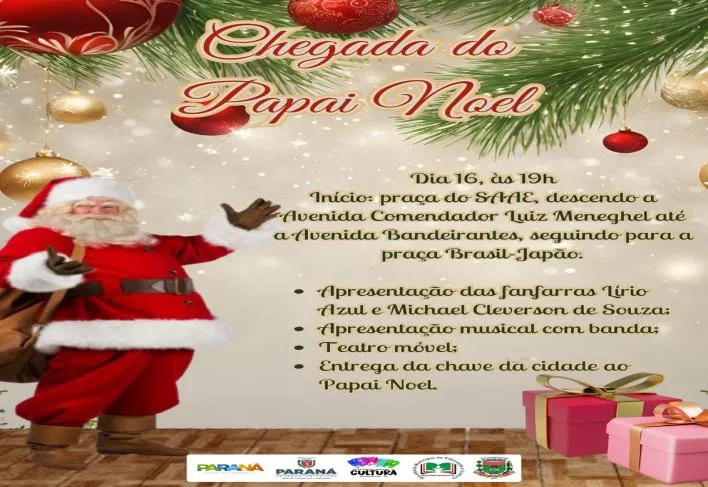 2025 COMEÇA A BRILHAR COM GRANDE DESFILE TEMÁTICO E CHEGADA DO PAPAI NOEL