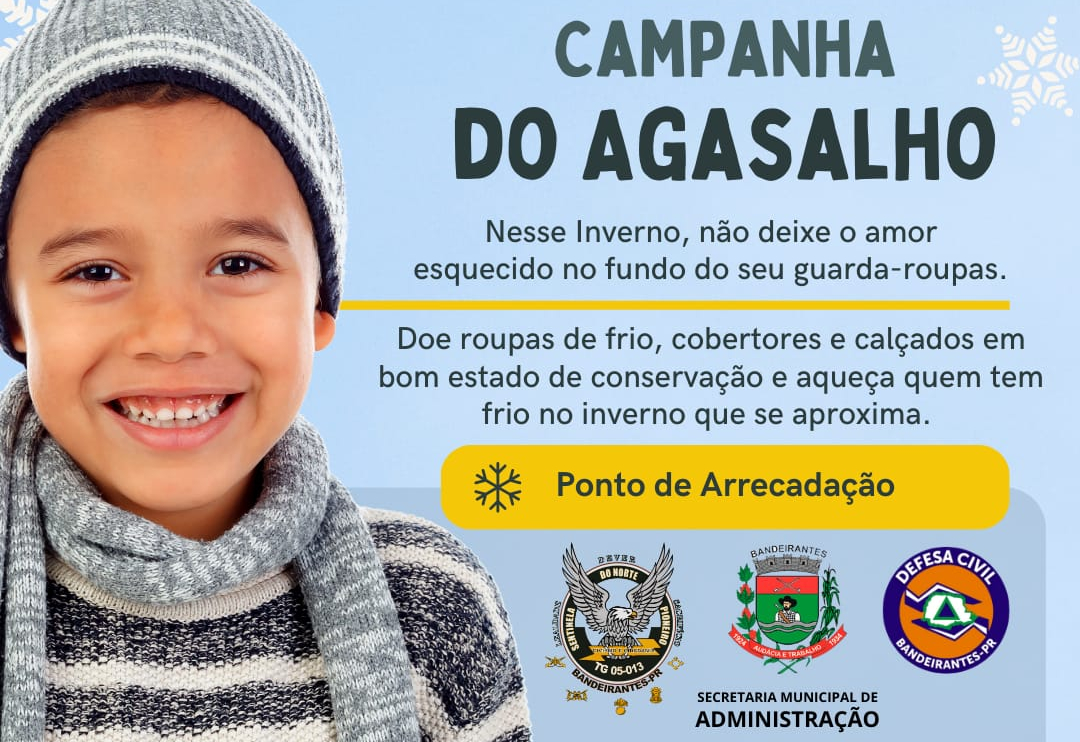 ONDA DE SOLIDARIEDADE AQUECE O NORTE DO PARANÁ NA CAMPANHA DO AGASALHO 2025