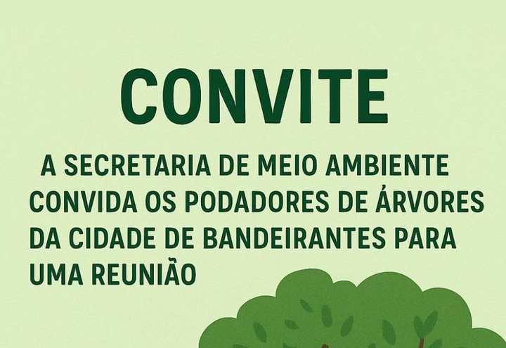 BANDEIRANTES SE PREPARA PARA ORGANIZAR A PODA DE ÁRVORES COM NOVA REUNIÃO E EXIGÊNCIA DE CARTEIRINHA
