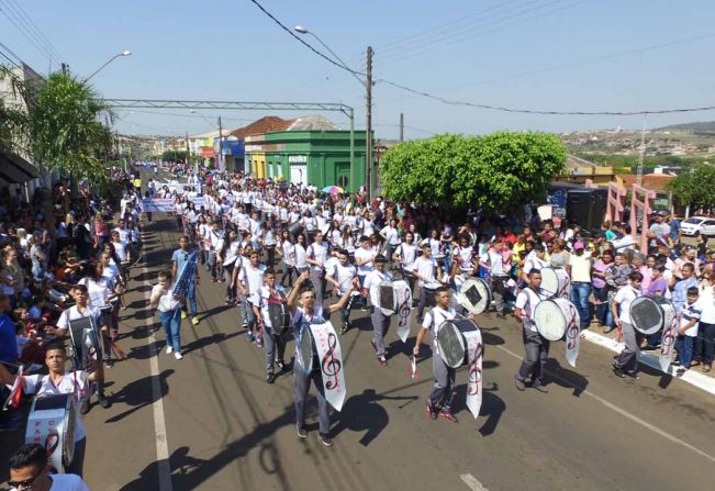 Grande público prestigia Desfile Cívico em homenagem a Pátria