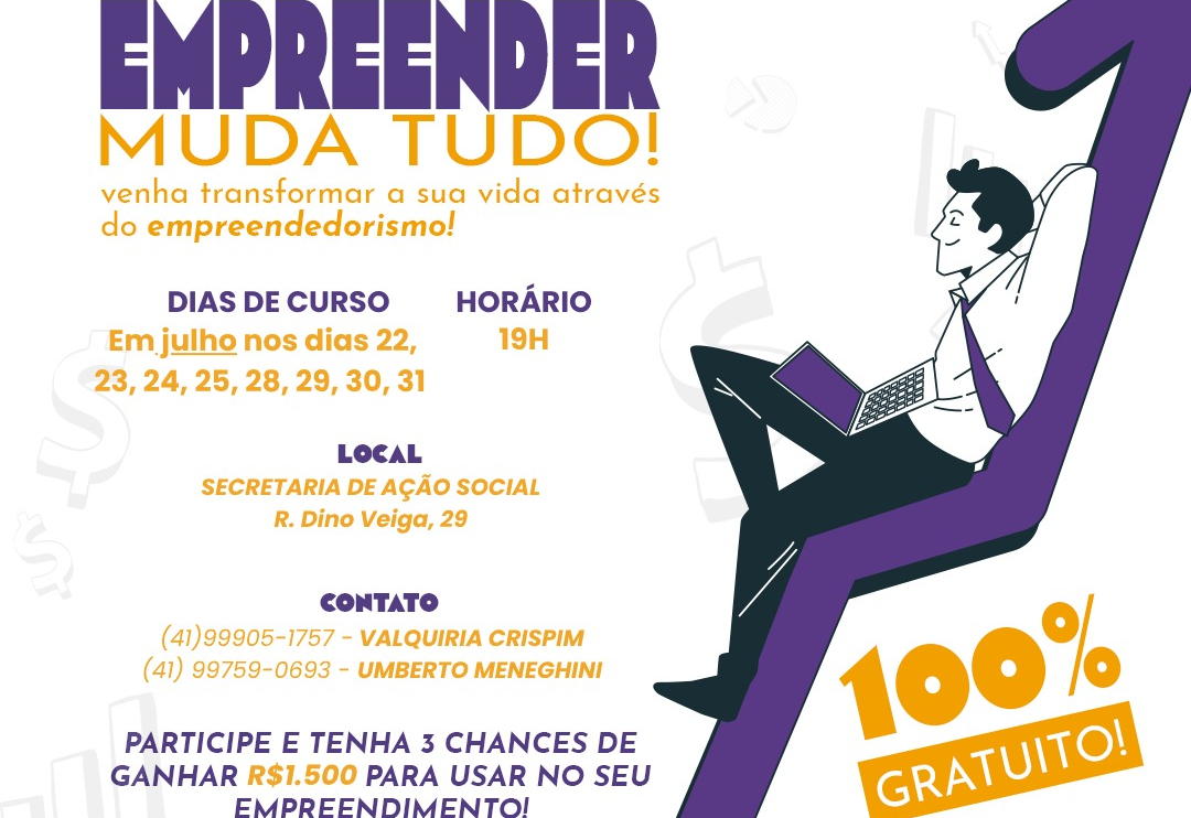 A SECRETARIA DE DESENVOLVIMENTO ECONÔMICO OFERECE CAPACITAÇÃO GRATUITA PARA EMPREENDEDORES EM BANDEIRANTES