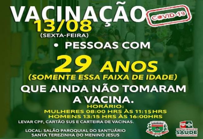 VACINAÇÃO 29 ANOS