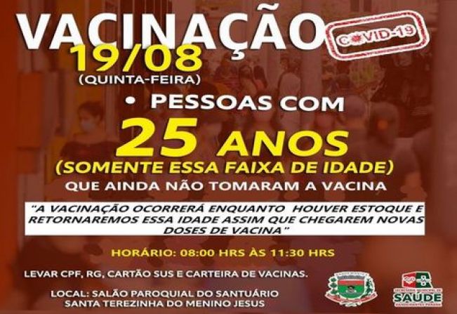 VACINAÇÃO COVID-19: 25 ANOS