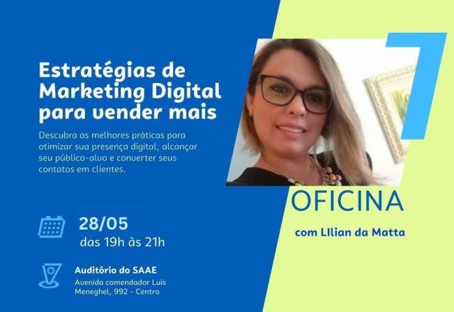 PREFEITURA DE BANDEIRANTES ATRAVÉS DA SECRETARIA DE DESENVOLVIMENTO ECONOMICO PROMOVERÁ OFICINA DE MARKETING DIGITAL PARA VENDER MAIS