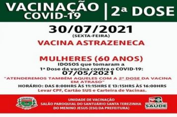 2ª DOSE ASTRAZENECA TOMARAM 1ª DOSE NO DIA 07/05