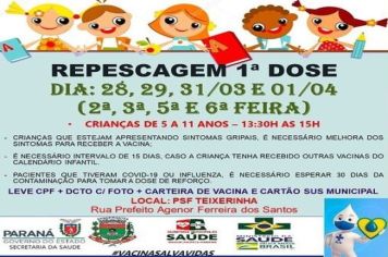 REPESCAGEM 1º E 2º DOSE INFANTIL