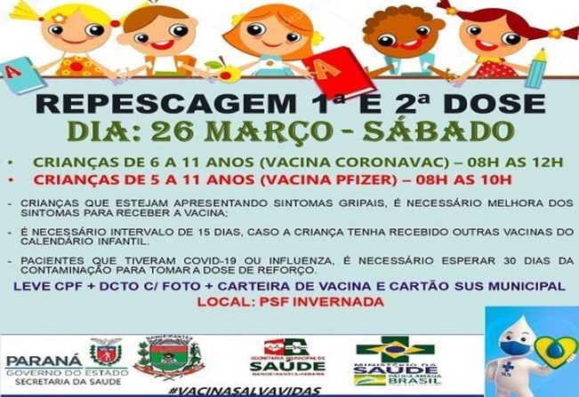 REPESCAGEM 1º E 2º DOSE INFANTIL