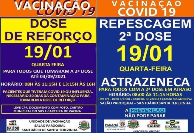  REPESCAGEM ASTRAZENECA E DOSE DE REFORÇO