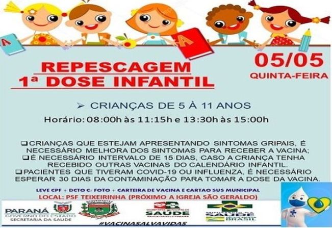 REPESCAGEM 1º DOSE INFANTIL